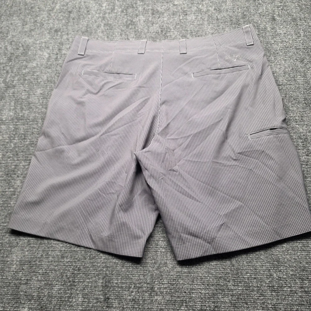 Callaway Performance Golf Shorts Mens 38 Grey Micro Check Grid Stretch Flat Fron